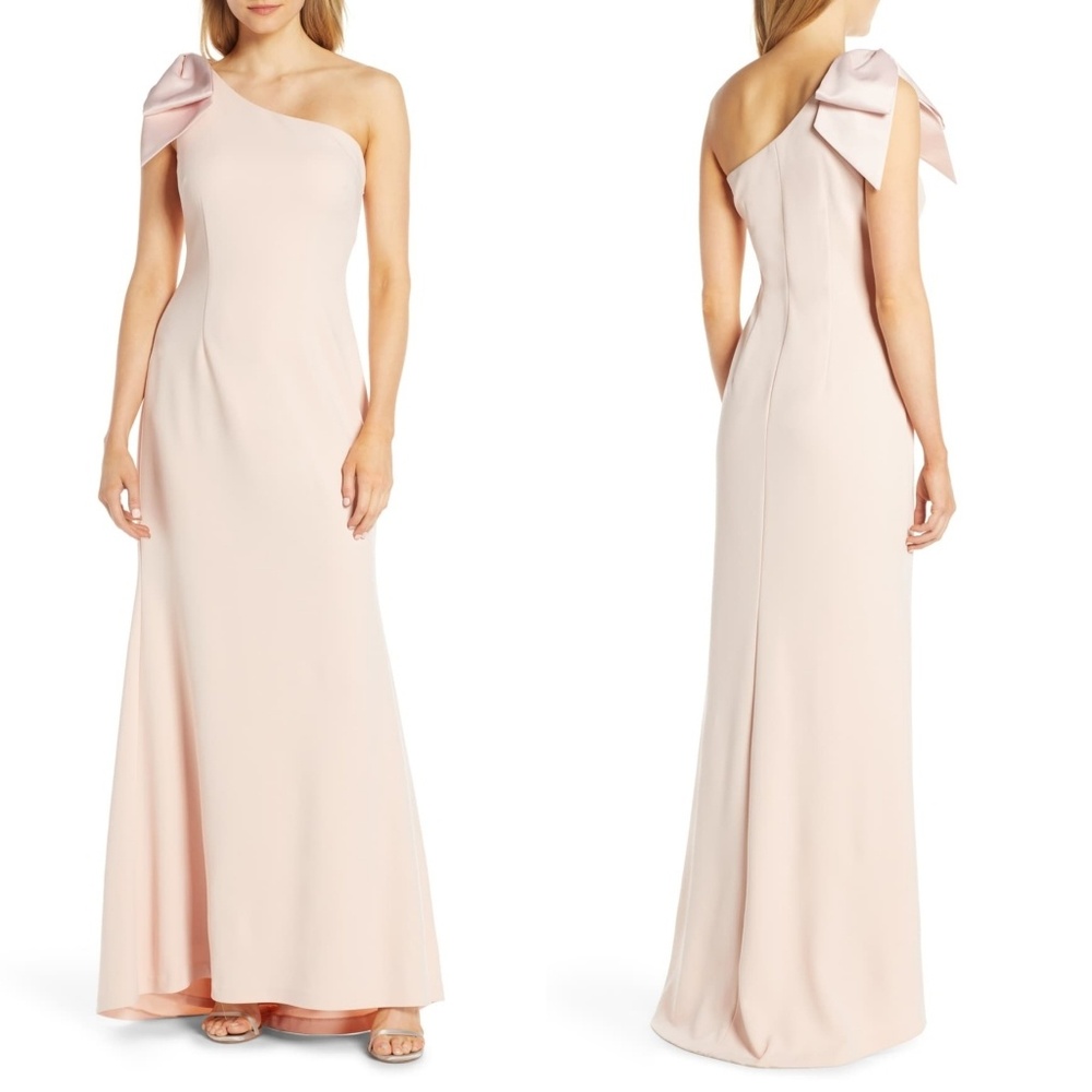 ELIZA J ONE SHOULDER A-LINE GOWN 🆕